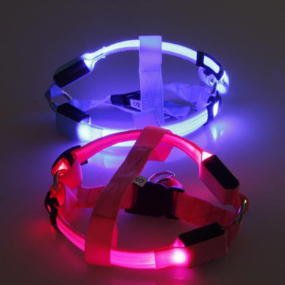 LED Nylon Pet Safety Harness